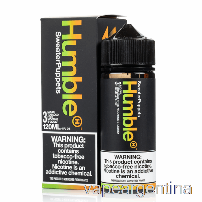 Marionetas De Suéter - Humilde Jugo Co. - 120ml 3mg Vape Descartable